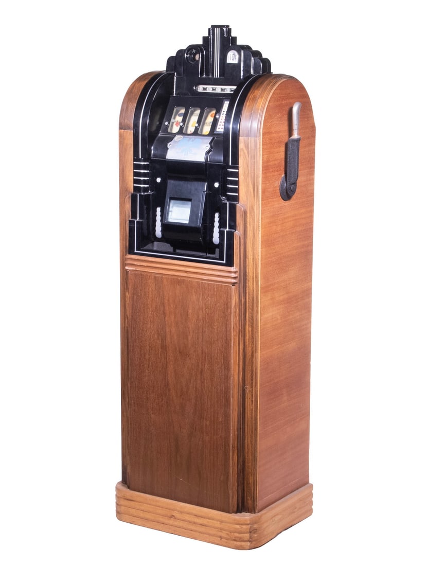 MILLS NOVELTY ART DECO CLUB BELL SLOT MACHINE (1 of 5)