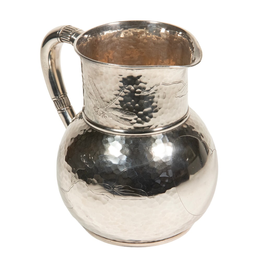 TIFFANY & CO. HAMMERED STERLING JAPONESQUE PITCHER (1 of 3)