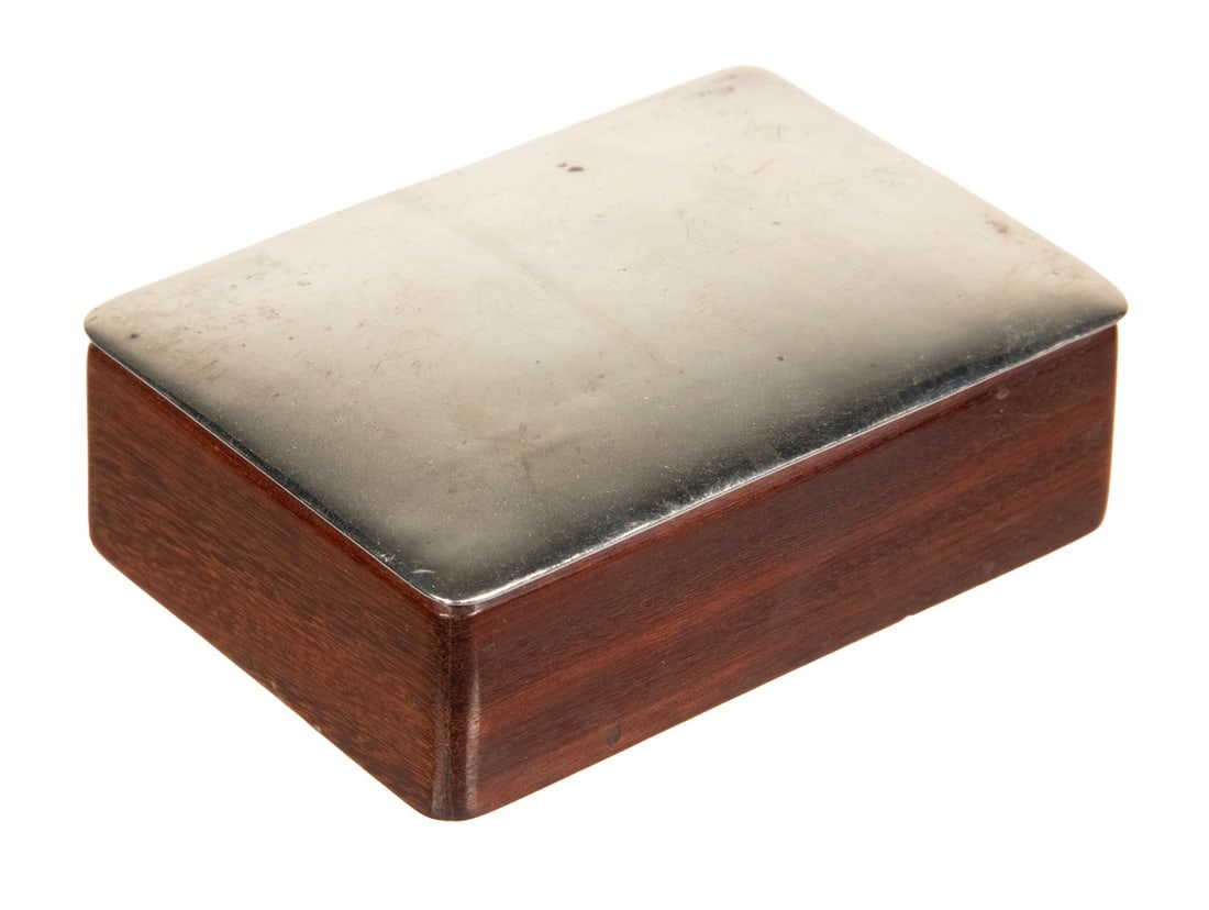 WILLIAM SPRATLING STERLING & ROSEWOOD TRINKET BOX (1 of 3)