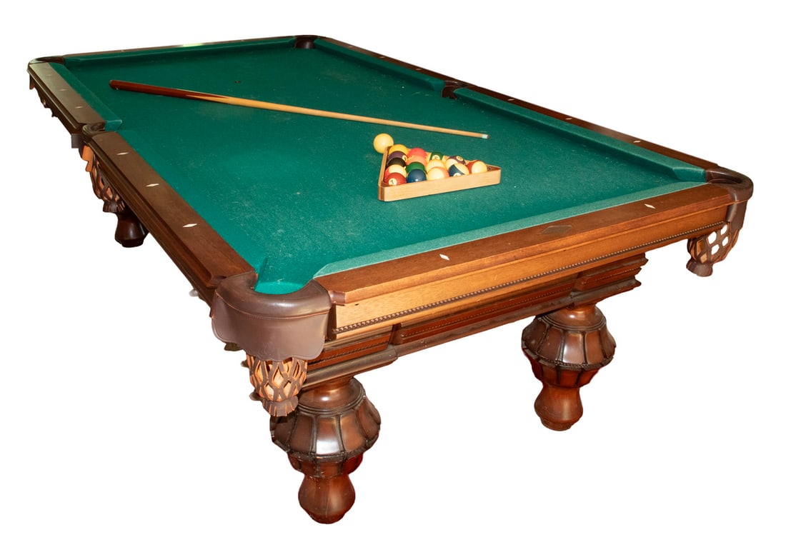 VICTORIAN WALNUT POOL TABLE (1 of 4)
