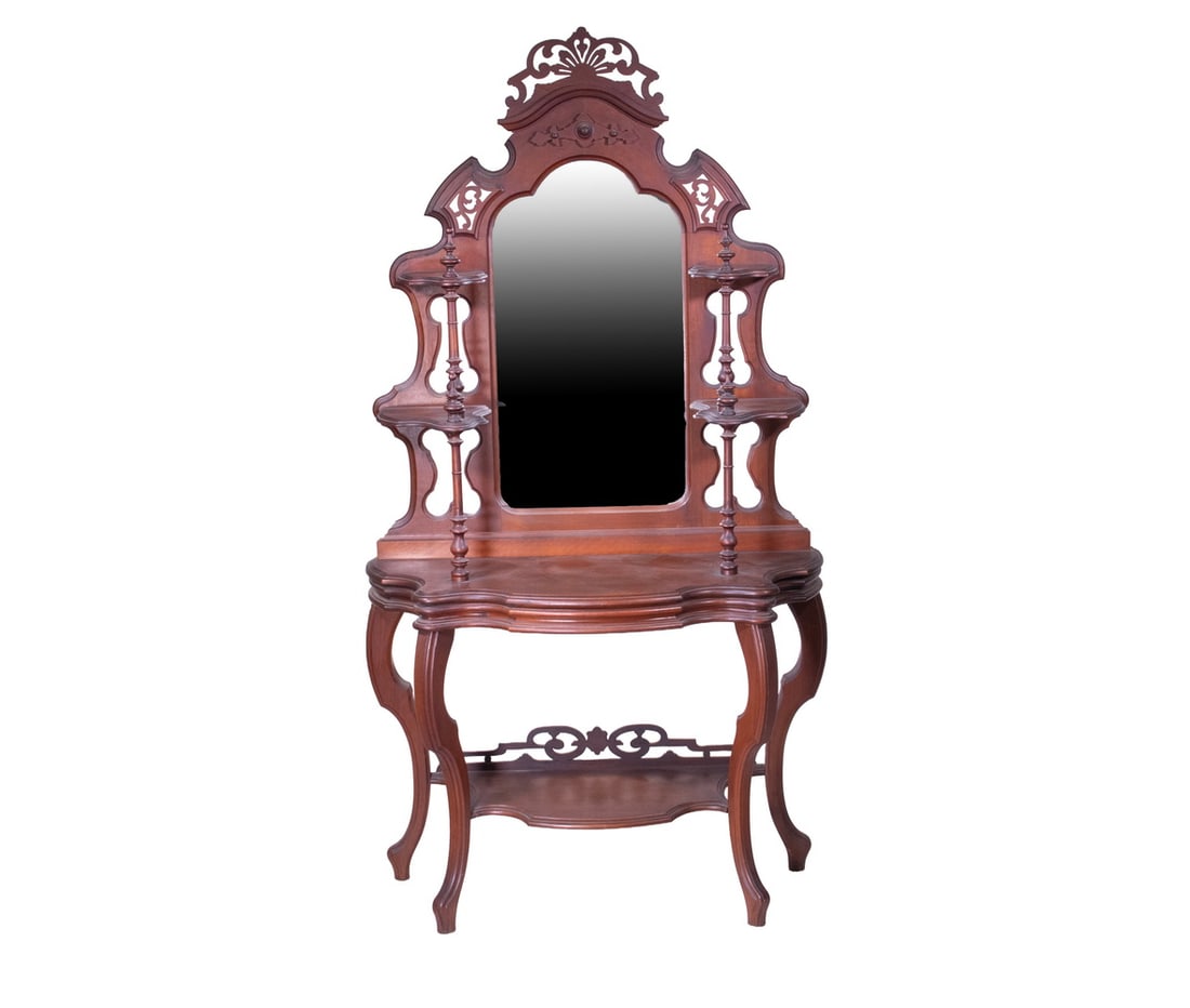 VICTORIAN WALNUT ETAGERE (1 of 3)