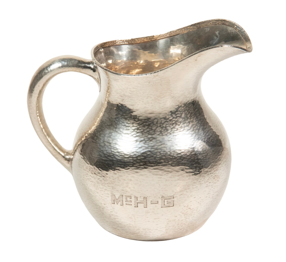 GORHAM HAND HAMMERED STERLING SILVER PITCHER (1 of 3)