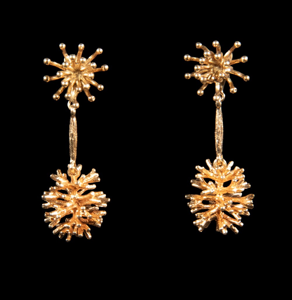 PR 18K GOLD EARRINGS ATTRIBUTED TO LAPPONIA (1 of 1)