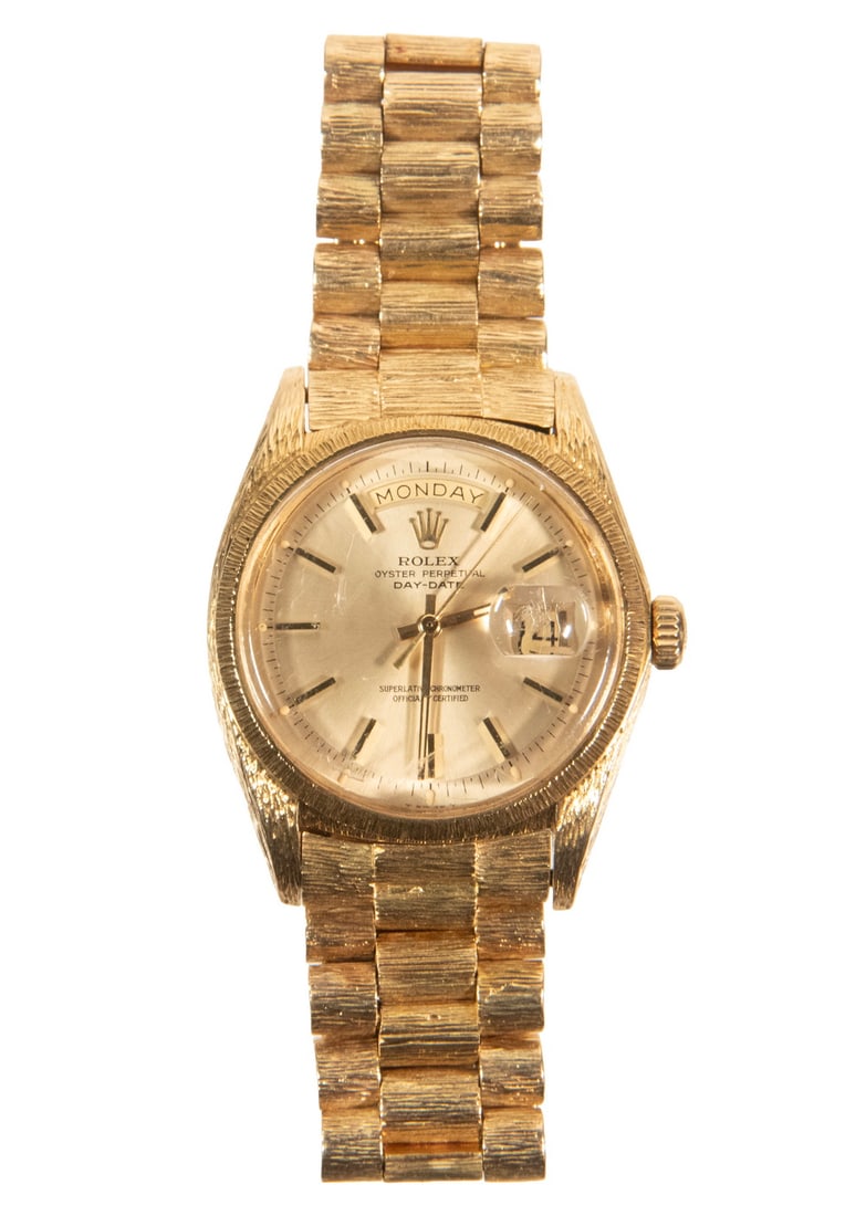 MEN'S ROLEX 18K GOLD DAY-DATE WRISTWATCH (1 of 2)