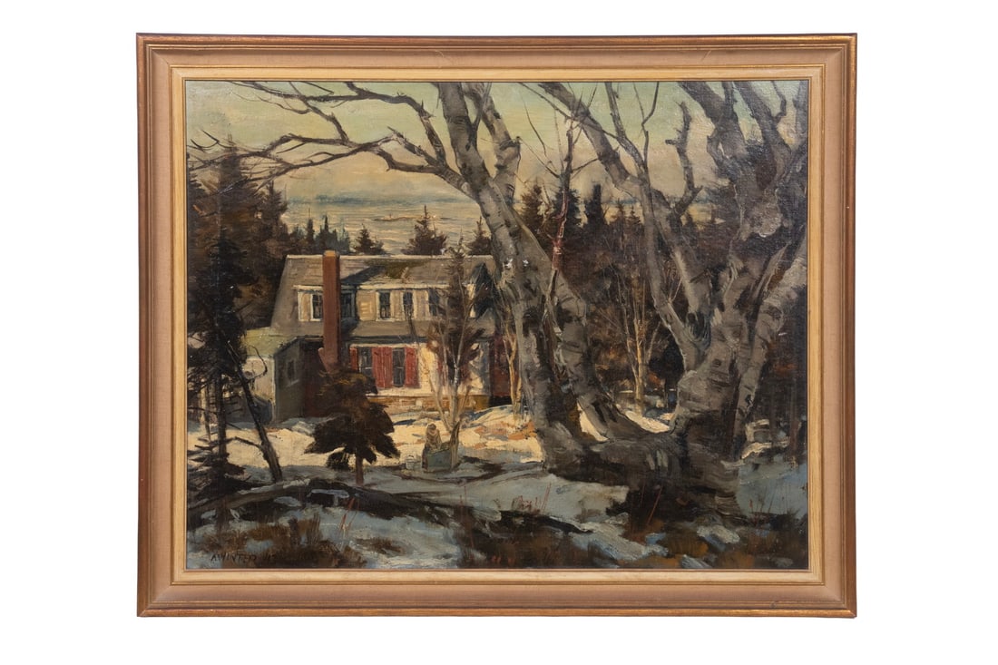 ANDREW WINTER (MA 1893 - 1958), HOUSE ON MONHEGAN ISLAND (1 of 4)