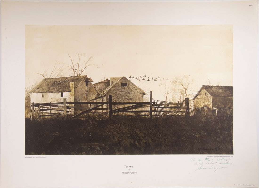 ANDREW NEWELL WYETH (PA/ME, 1917-2019) (1 of 2)