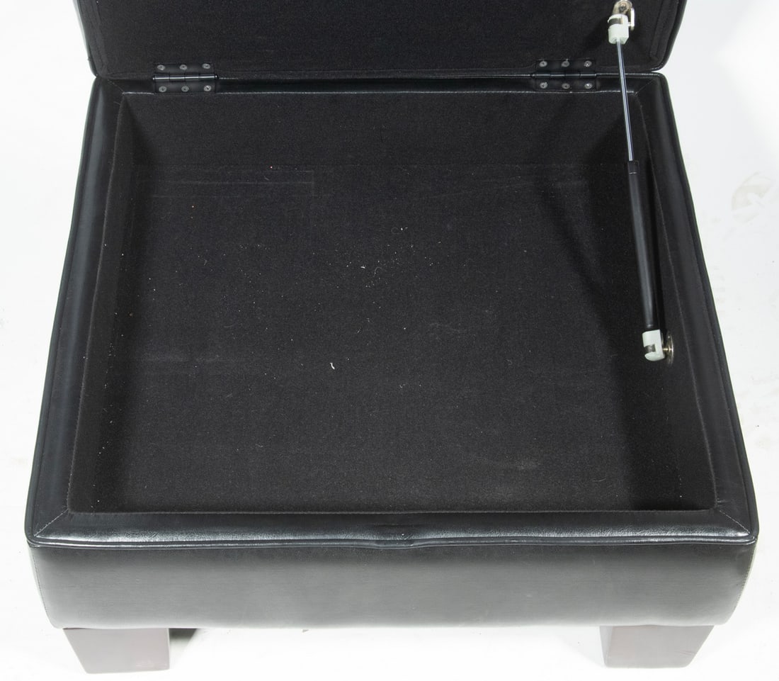 CONTEMPORARY SQUARE STORAGE OTTOMAN - 2