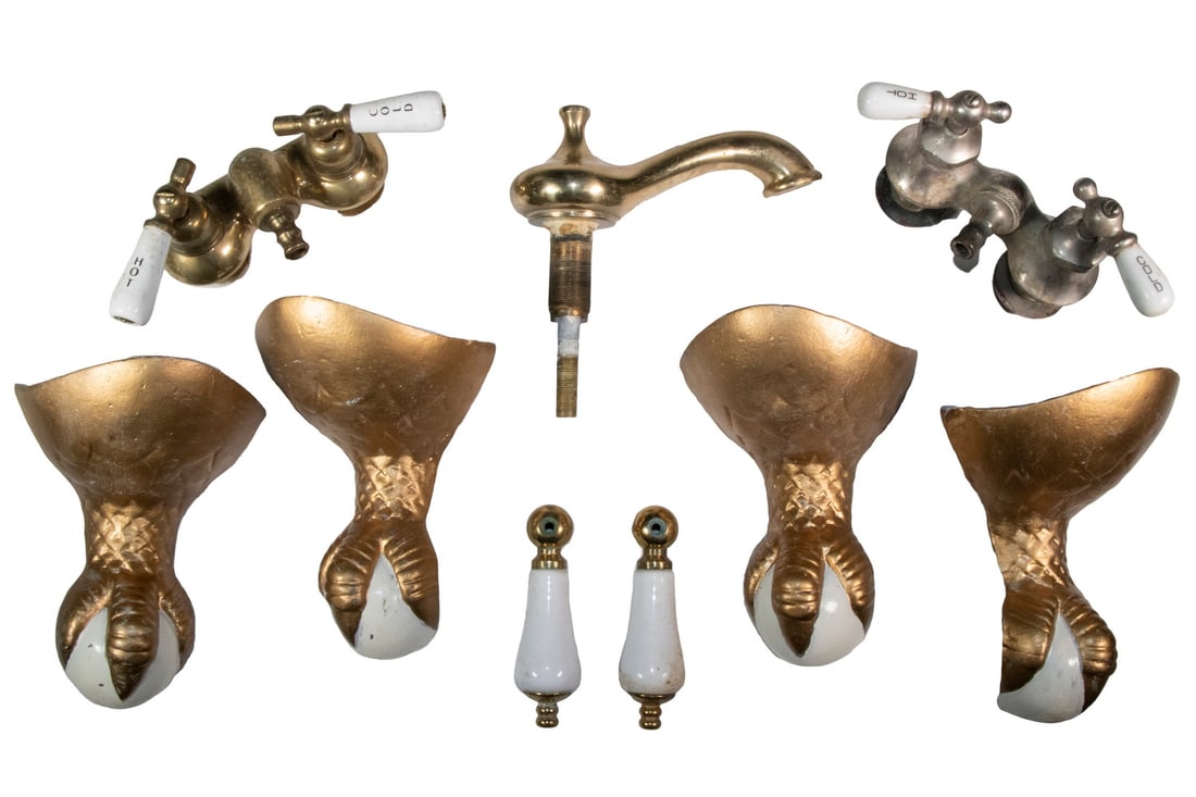 (4) BALL & CLAW TUB FEET, TUB FAUCETS & SINK FAUCETS (1 of 1)