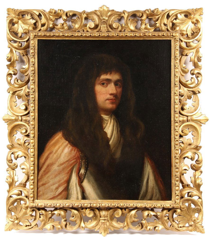 OIL ON CANVAS - Bust Portrait of James Butler, 2nd Duke: OIL ON CANVAS - Bust Portrait of James Butler, 2nd Duke of Ormonde, Lord Lieutenant of Ireland (1665-1745), from the Circle of William Gandy (1656-1721), known to have been in Dublin 1686-87. Housed i