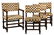 SET OF (8) ENGLISH DINING CHAIRS - Tudor Style Turned