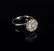 LADY'S RING - 14K White Gold and Diamond Cluster Ring,