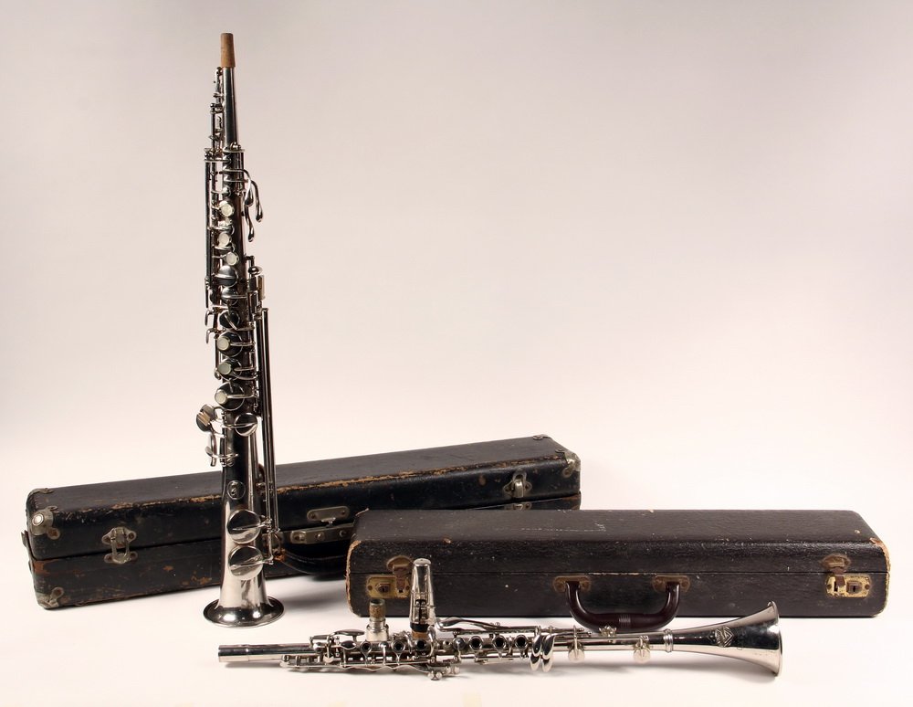SILVER SOPRANO SAX & C.G. Conn Silver Plated