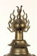 JAPANESE TEMPLE LANTERN - Bronze Lantern set on Wooden - 2