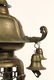 JAPANESE TEMPLE LANTERN - Bronze Lantern set on Wooden - 3