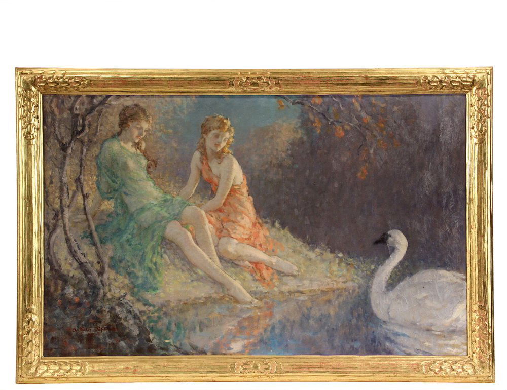ARTHUR PRINCE SPEAR (MA/DC/CA, 1879-1959) - Two Girls (1 of 6)