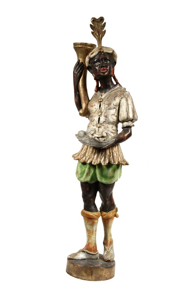 ITALIAN BLACKAMOOR FIGURE - Early 19th c. Venetian (1 of 10)