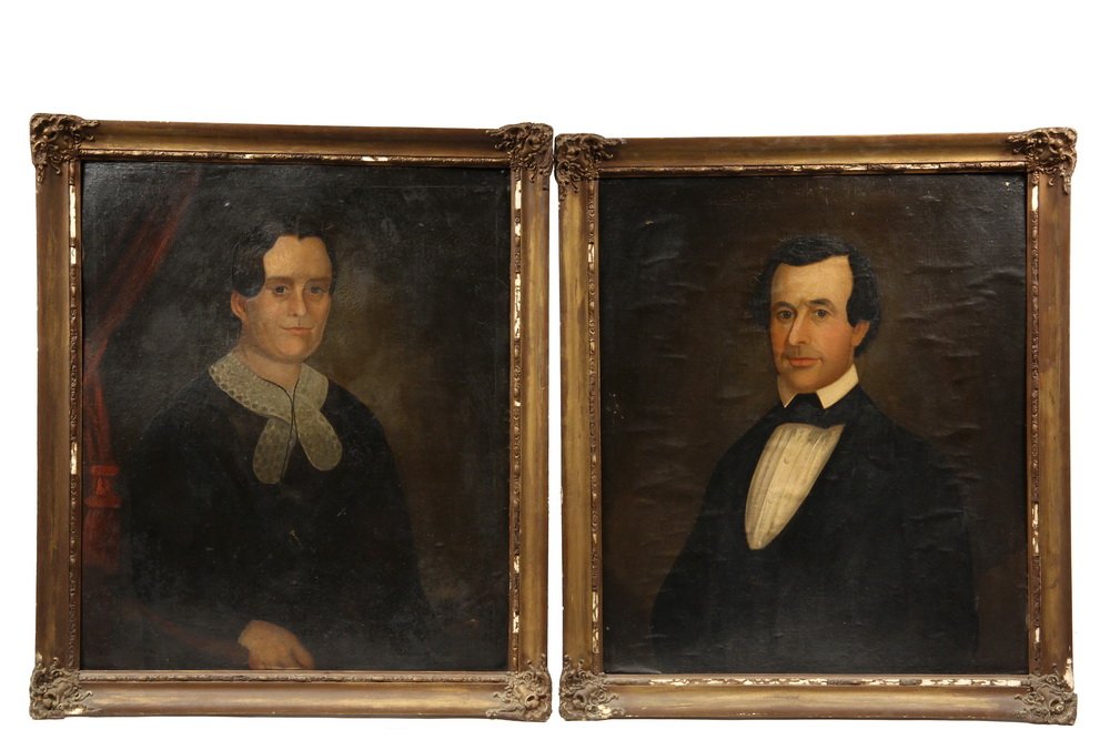 AMERICAN ITINERANT ARTIST - Portraits of George
