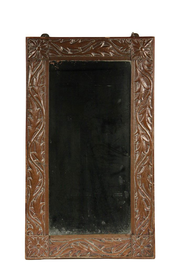 HAMMERED COPPER FRAMED MIRROR - English Aesthetic (1 of 4)