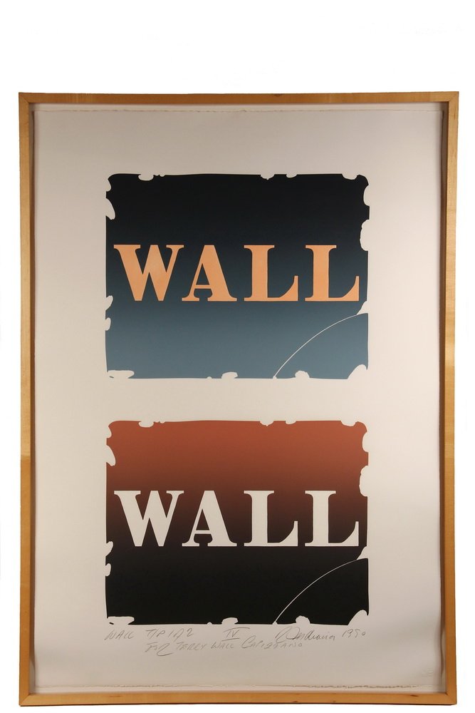 ROBERT INDIANA (NY/ME, 1928 - ) - "Wall to Wall" from (1 of 3)