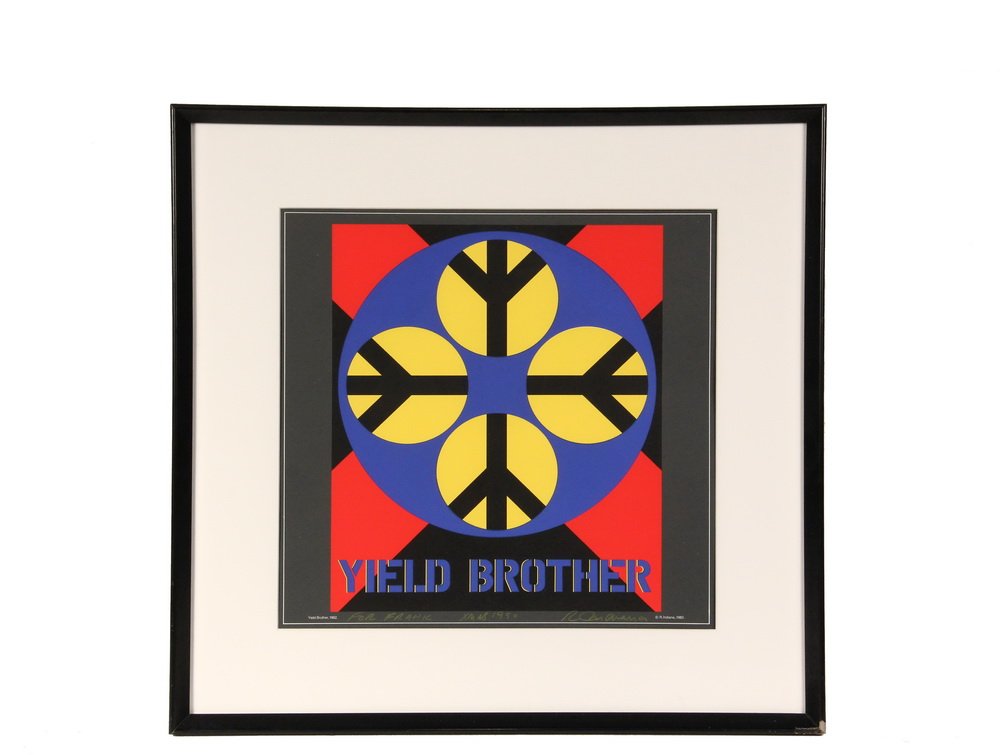 ROBERT INDIANA (NY/ME/IN, 1928 - ) - "Yield Brother, (1 of 5)