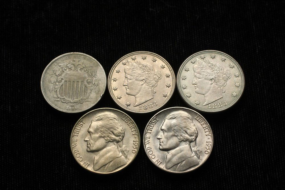 COINS - (5) Nickels: (2) 1883 No Cents Liberty Head, BU; (1 of 2)