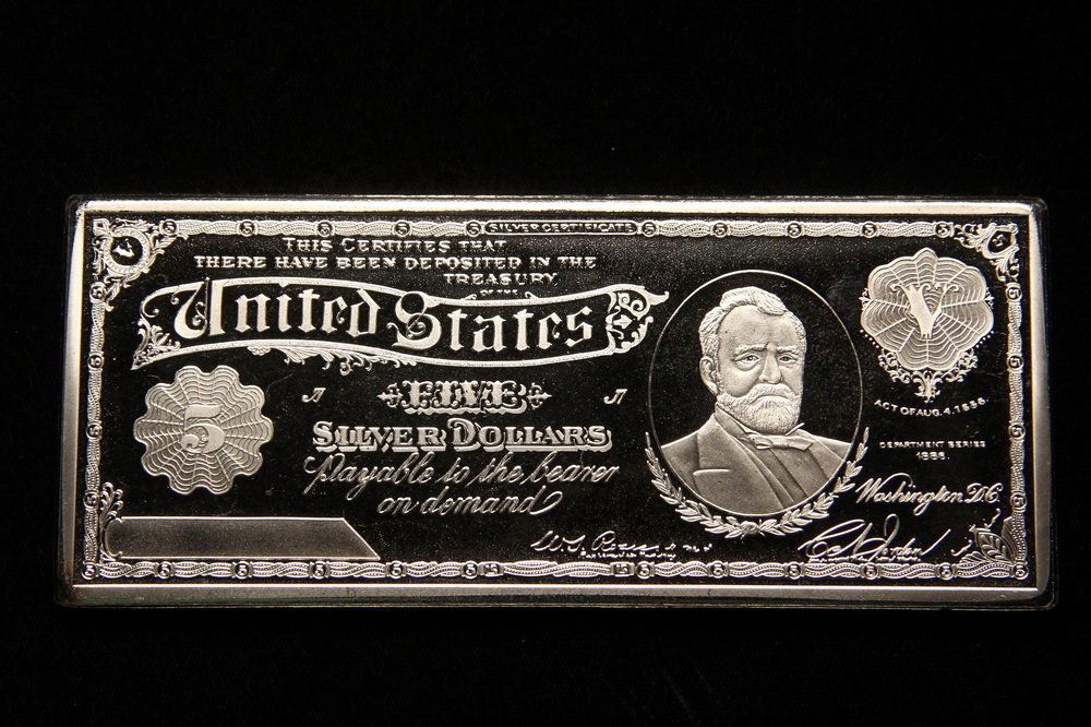 One Troy Pound Silver Bar.