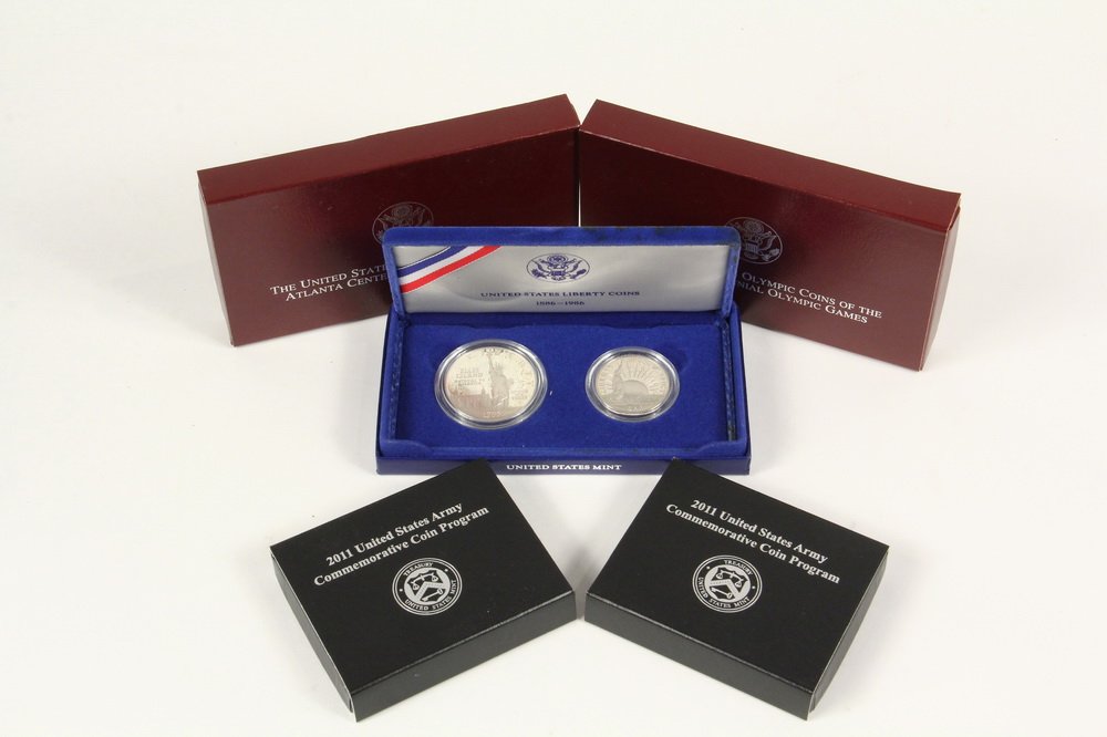 COINS - (5) Pcs Commemorative Coins include: (1) 1986 (1 of 1)