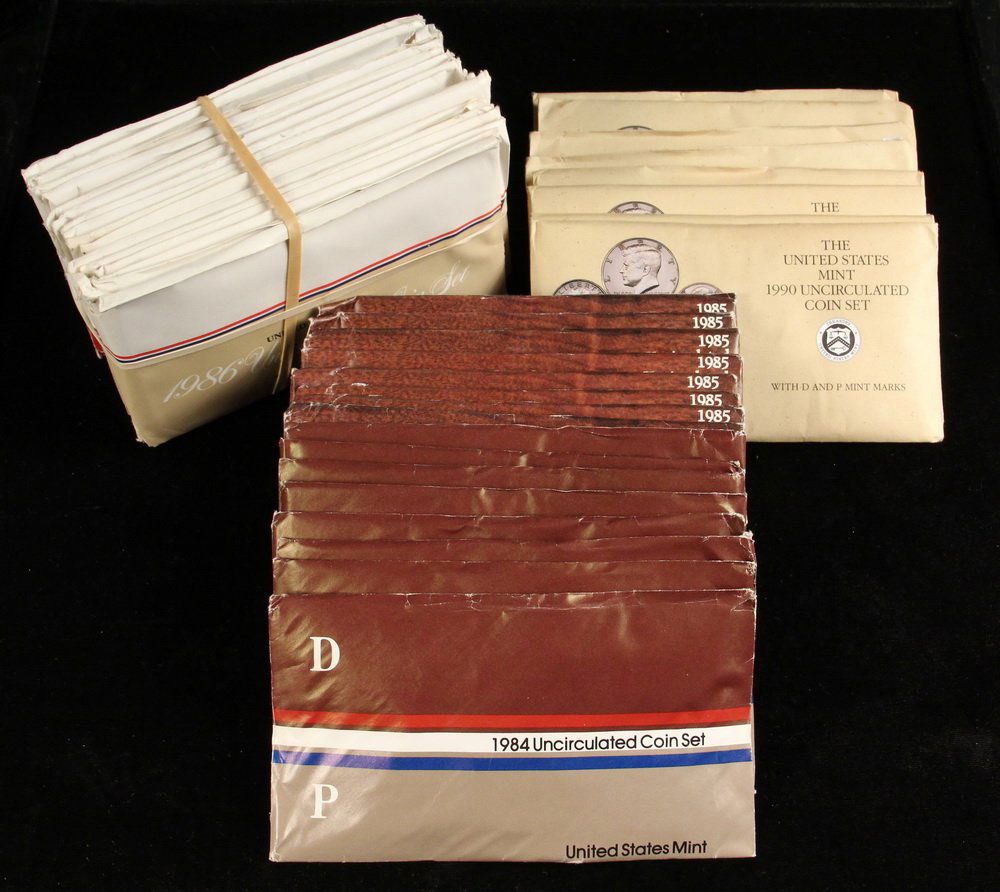 COINS - (40) US Mint Sets include: (8) 1984; (8) 1985; (1 of 1)