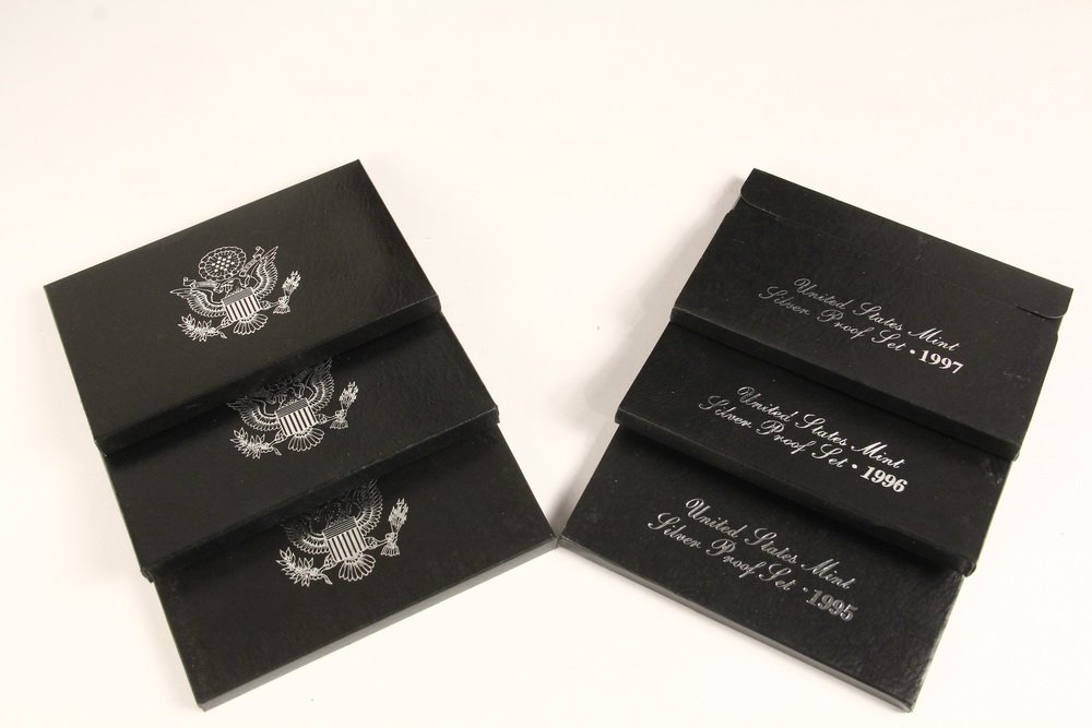 COINS - (6) US Silver Proof Sets, includes: 1992, 1993, (1 of 1)