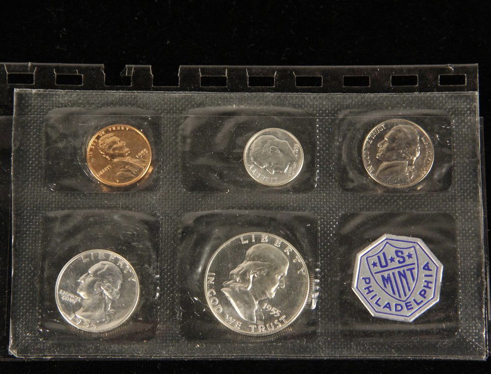 COINS - (1) Proof Set 1955, in flat pack. (1 of 2)