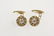 CUFFLINKS - Vintage Pair of Men's Yellow Gold and - 2