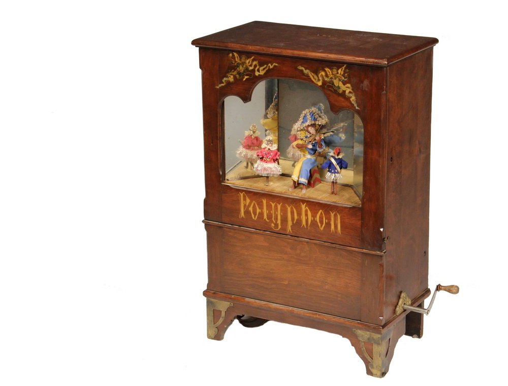 RARE AUTOMATON MUSIC BOX - Polyphon "Savoyard" Organ (1 of 10)