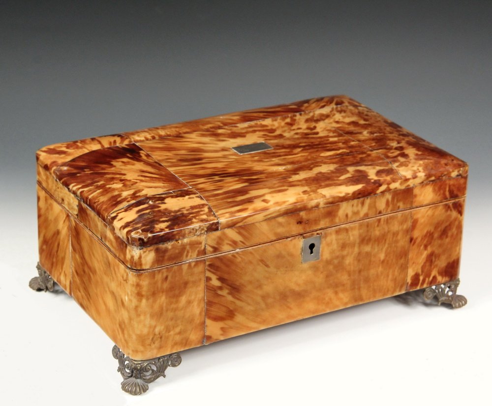 KEEPSAKE BOX - English Regency Blonde Tortoiseshell (1 of 4)