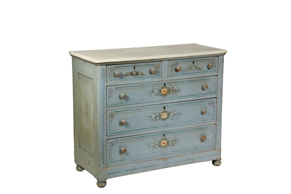 AMERICAN COTTAGE PINE DRESSER - 19th c. Softwood Chest (1 of 3)