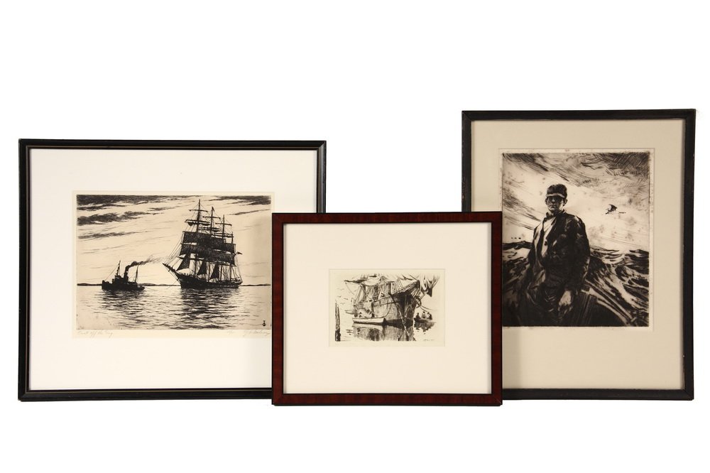 (9) MARITIME PRINTS BY IMPORTANT AMERICAN ARTISTS - All (1 of 10)