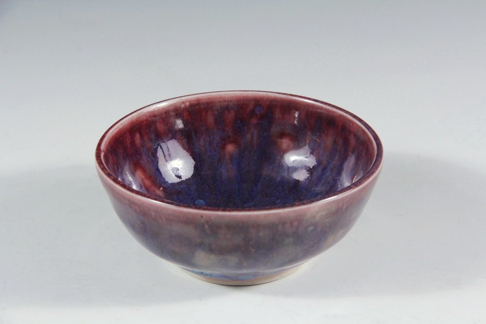 BROTHER THOMAS ART POTTERY - Small Ceramic Bowl by: BROTHER THOMAS ART POTTERY - Small Ceramic Bowl by Brother Thomas Bezanson of the Benedictine Monastery, Weston Priory, in Weston, VT (1929-2007), having an ovoid body and shallow raw foot, with a spe