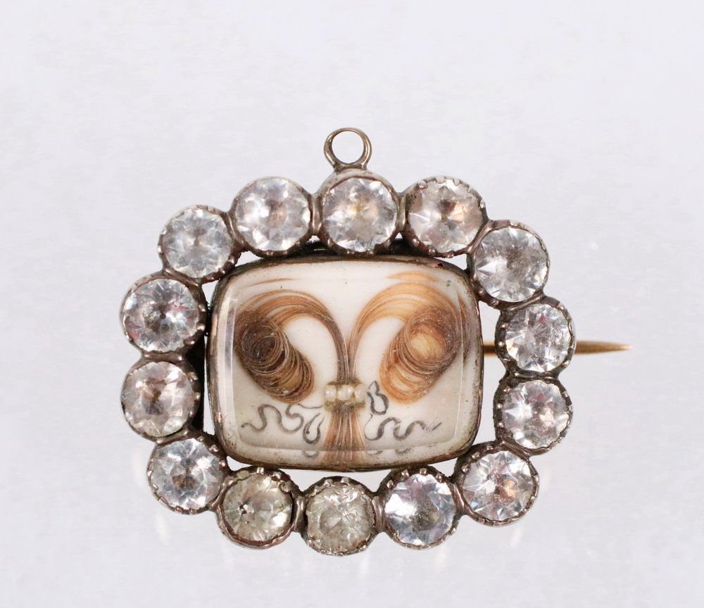 PENDANT/BROOCH - Circa 1830 Lover's Eye Two Sided (1 of 2)