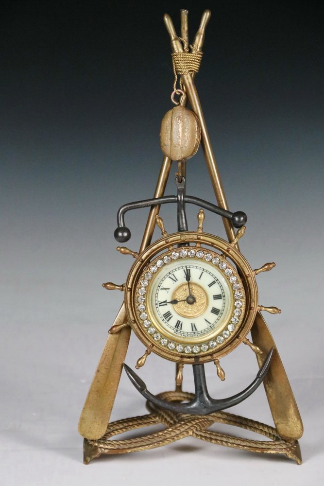 ANSONIA "NAVY" CLOCK - Circa 1898 Spanish-American War (1 of 3)
