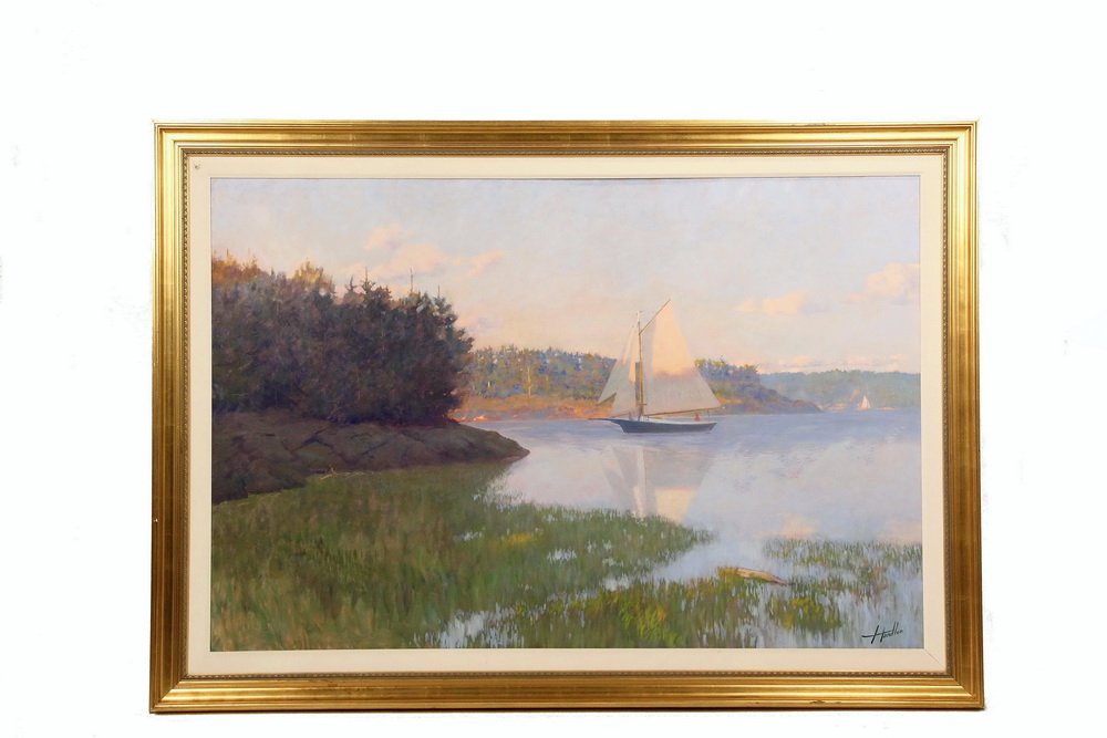 FRANK HANDLEN (Contemporary Maine) - "A Tentative (1 of 3)