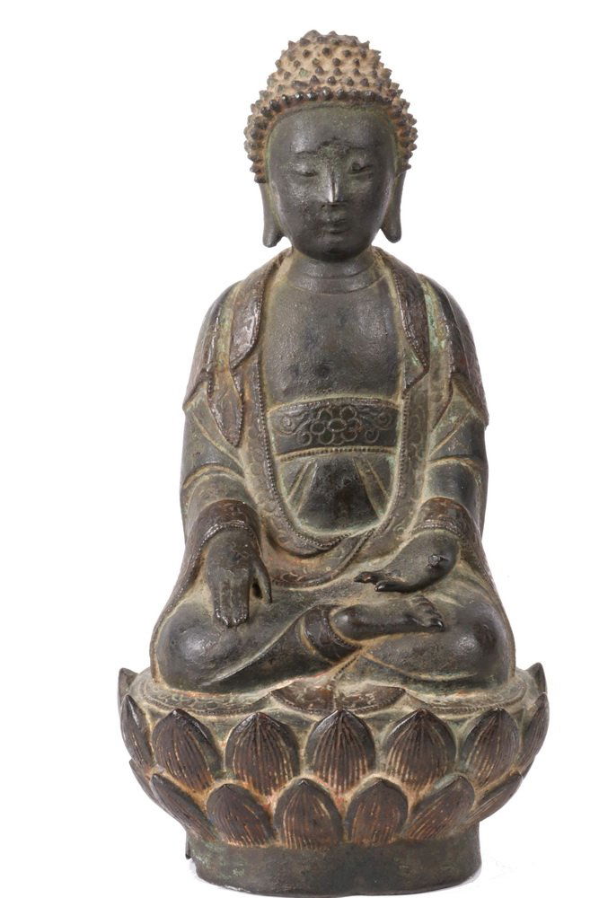 JAPANESE BRONZE SCULPTURE - Edo period, early 19th c. (1 of 6)