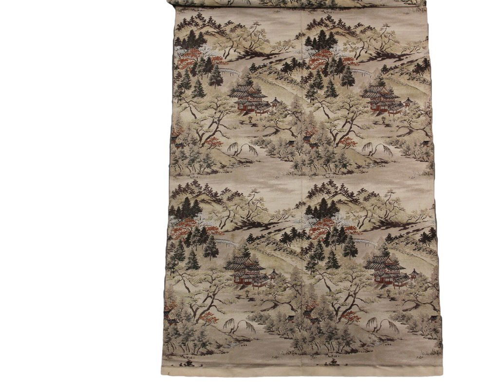 FINE JAPANESE TEXTILE - Machine Loomed Silk with (1 of 1)