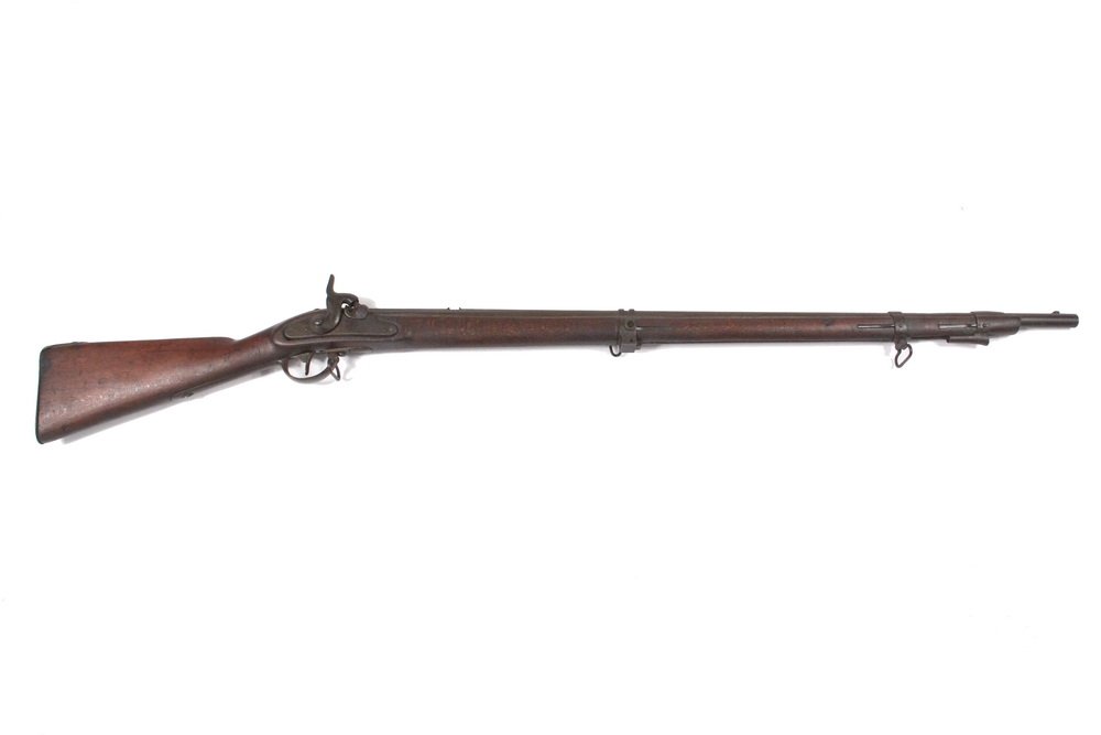 IMPORTED CIVIL WAR MUSKET - M1854 Austrian Lorenz: IMPORTED CIVIL WAR MUSKET - M1854 Austrian Lorenz 3-band musket, .58 cal, 36" barrel, 56 3/4" overall. Second only to the British Enfield in numbers used by both armies of the Civil War. This has ligh