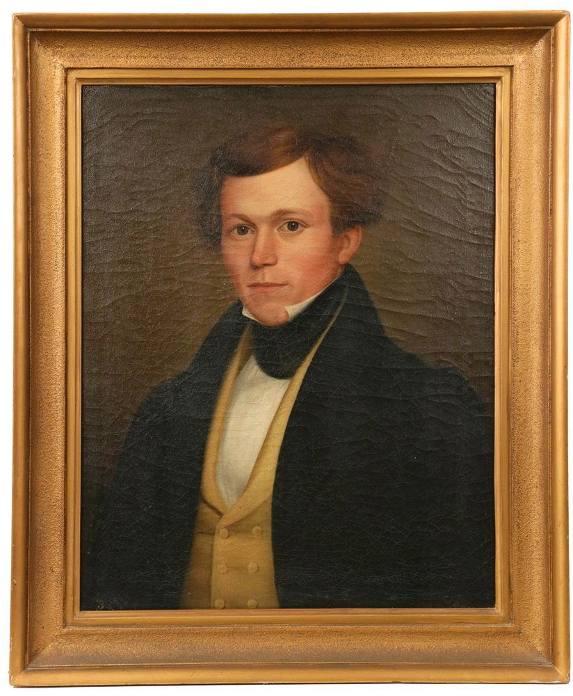 BOSTON SCHOOL ARTIST - Portrait of Handsome Young Man (1 of 5)