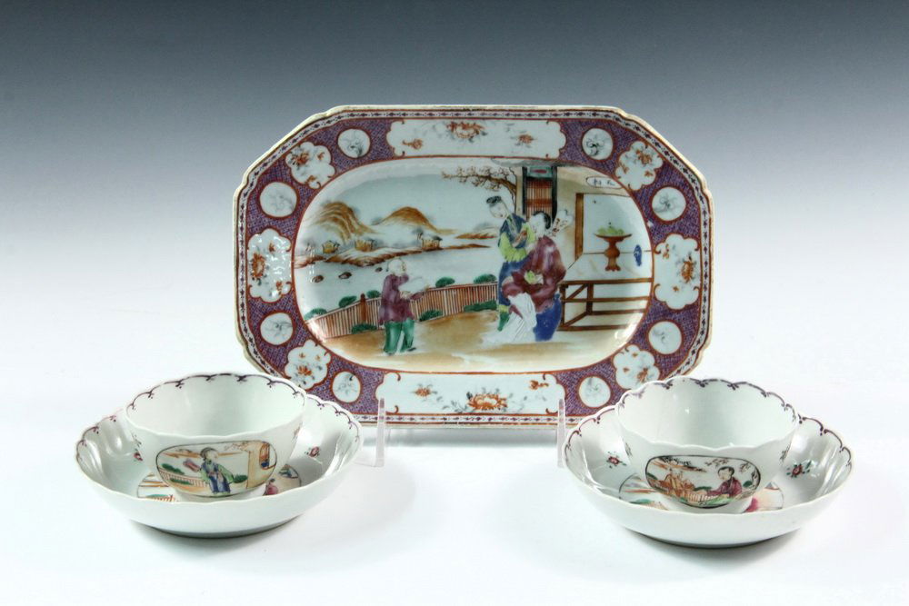 (5 PCS) CHINESE EXPORT PORCELAIN - All late 18th c., in (1 of 5)