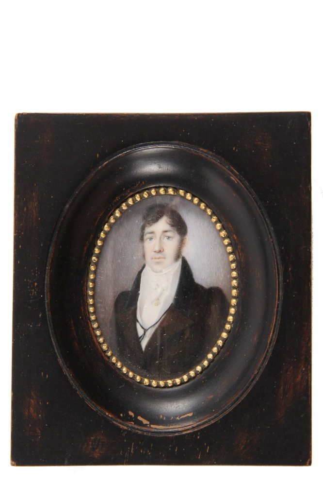 MINIATURE PORTRAIT - Bust Portrait of a Distinguished (1 of 2)