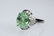 LADY'S RING - Custom 18K White Gold, Tourmaline and - 2