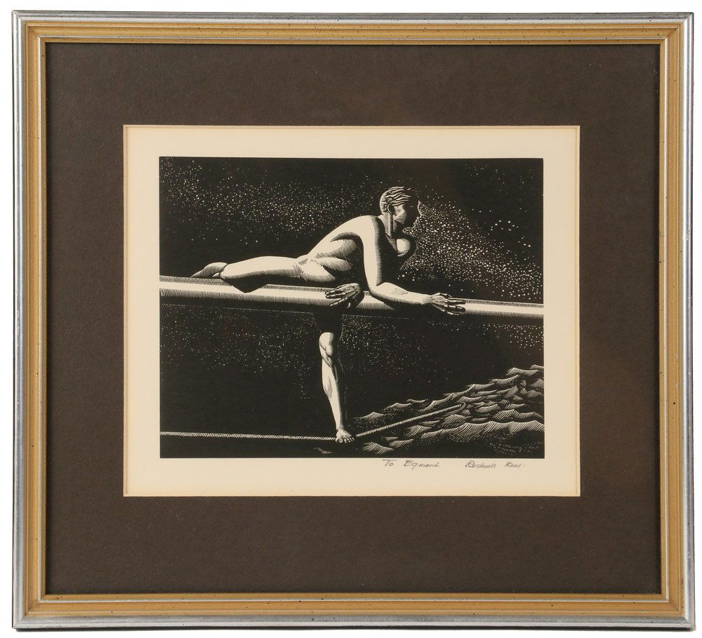 ROCKWELL KENT (NY, 1882-1971) - "Bowsprit", wood (1 of 3)