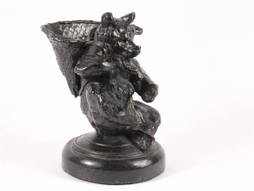 AUGUSTE NICHOLAS CAIN (France, 1822-1894) - Seated Bear (1 of 6)