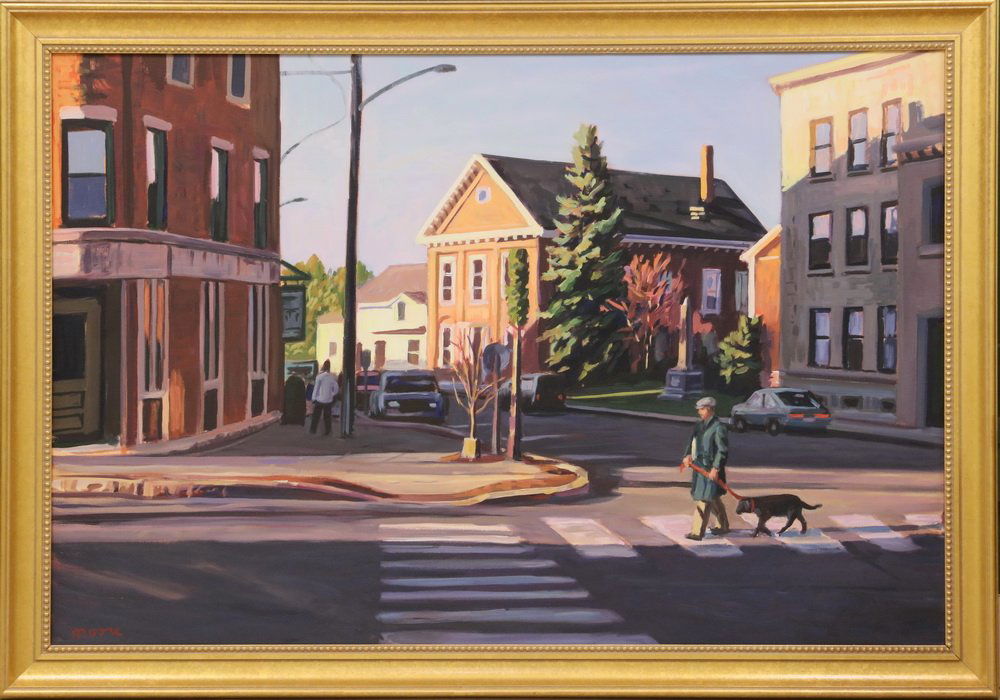 SCOTT MOORE (DC/ME, 1953 - ) - "Early Morning Walk, (1 of 3)