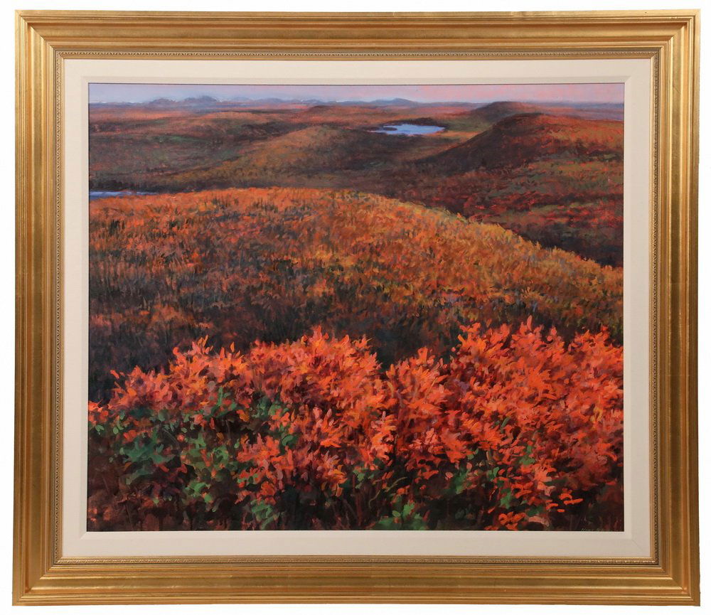 NINA JEROME (Contemporary Maine) - "Chick Hill, October (1 of 3)